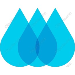 Modern Blue Water Droplet