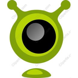 Whimsical Green Alien