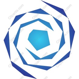 Dynamic Blue Spiral