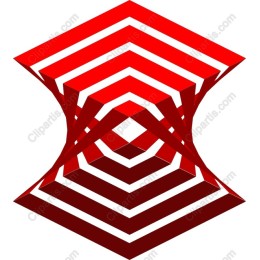 Vibrant Red Geometric