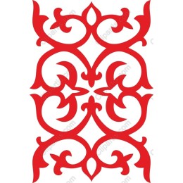 Red Ornate Swirl