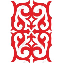 Elegant Red Ornamental