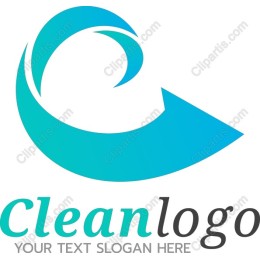 Dynamic Swirl Arrow Logo