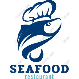 Stylish Seafood Restaurant Logo