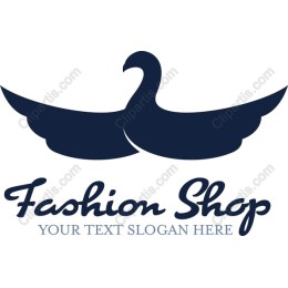 Elegant Swan Logo for Fashion Shop