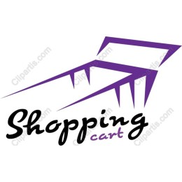 Stylish Purple Shopping Cart