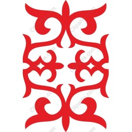 Elegant Red Ornamental