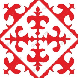 Elegant Red Floral Flourish