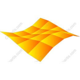 Vibrant Geometric Yellow Wave