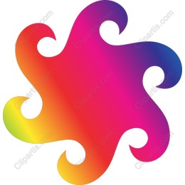 Vibrant Abstract Gradient Shape