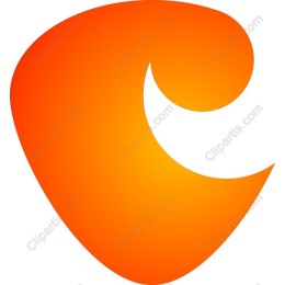 Abstract Orange Wave