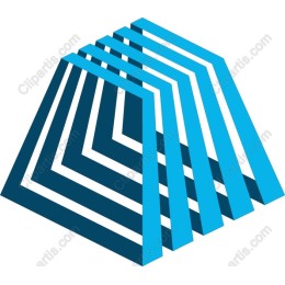 Layered Blue Geometric