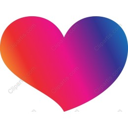 Vibrant Gradient Heart