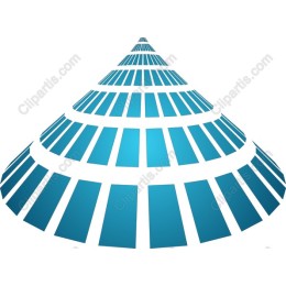 Dynamic Teal Layered Triangle
