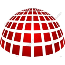 Red Mosaic Sphere