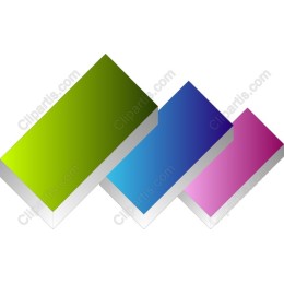 Vibrant 3D Rectangle Gradient