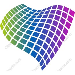 Colorful Heart Grid