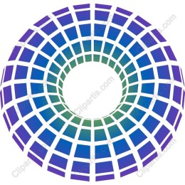 Vibrant Circular Grid