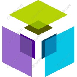 Vibrant Geometric Cube
