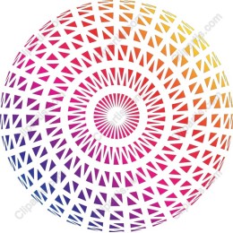 Vibrant Geometric Circular