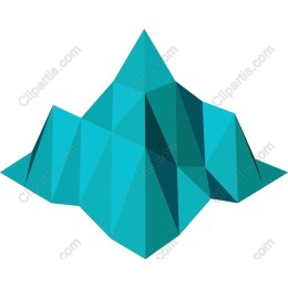 Geometric Mountain Landscape