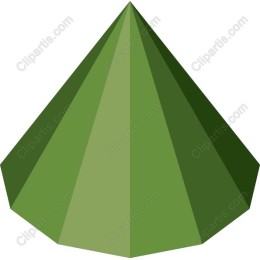 Geometric Green Pyramid