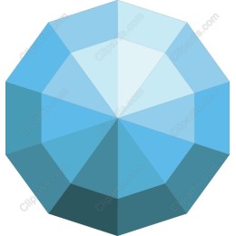 Elegant Blue Geometric Gem