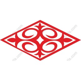 Elegant Red Diamond Ornament