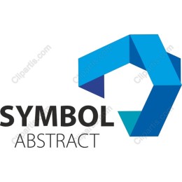 Premium Abstract Blue Symbol