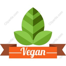 Vibrant Vegan Leaf Emblem