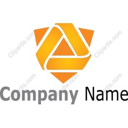 Dynamic Orange Geometric Logo