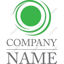 Dynamic Green Swirl Logo