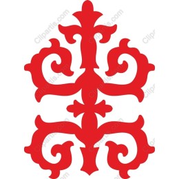 Elegant Red Ornamental