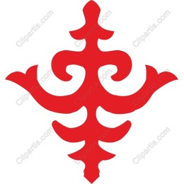 Elegant Red Ornamental