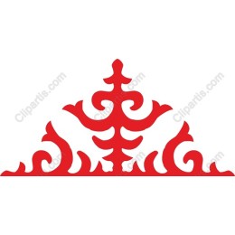 Red Decorative Flourish