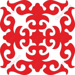 Elegant Red Ornate Pattern