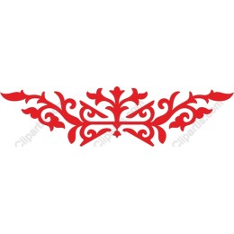 Red Ornate Flourish