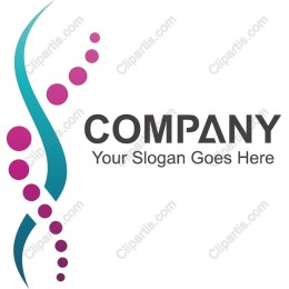 Modern Teal and Pink Logo