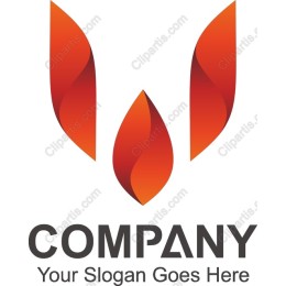 Flame-Inspired W Logo