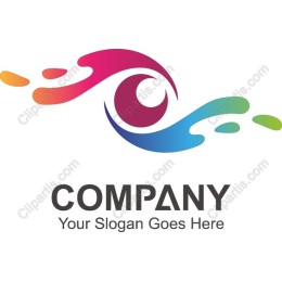 Dynamic Color Wave Logo