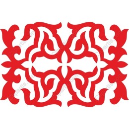 Red Ornate Floral