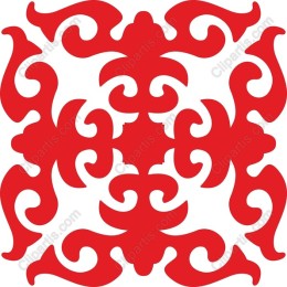 Ornate Red Swirl