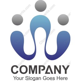 Abstract Human Figures Logo