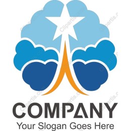 Dynamic Cloud Star Logo