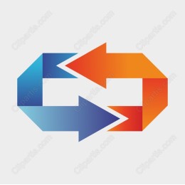 Vibrant Flowing Arrows