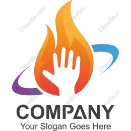 Flame Hand Logo