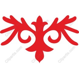 Red Ornate Flourish