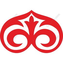 Elegant Red and White Swirl