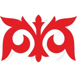 Red Floral Motif