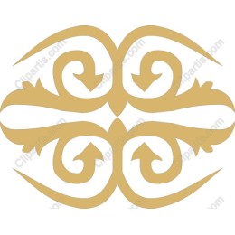 Elegant Swirls and Arrows Ornamental